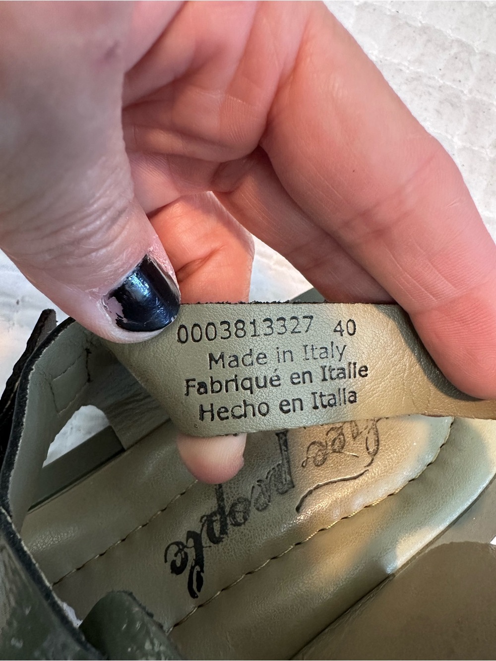 Free People Finn Fisherman Platform Sandals in Sea Serpent Green Sz 40 - Picture 7 of 9